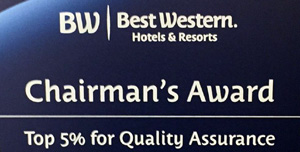 Best Western Chairmans award Best Western Wichita Airport Inn